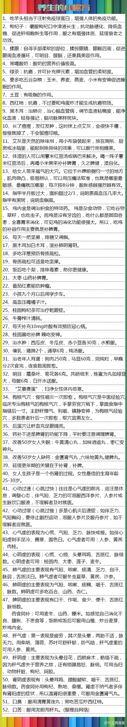 养生药膳的小秘方，这些你都知道吗？ &#8203;&#8203;&#8203;&#8203;