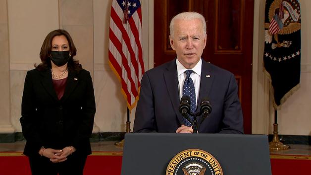 弗洛伊德案白人警察肖万罪名成立，拜登和哈里斯发表讲话