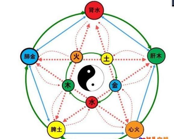 中医学中的五行相生相克的学说