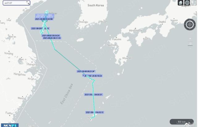 同样时间、同样线路！美军机连续两天在黄海抵近侦察